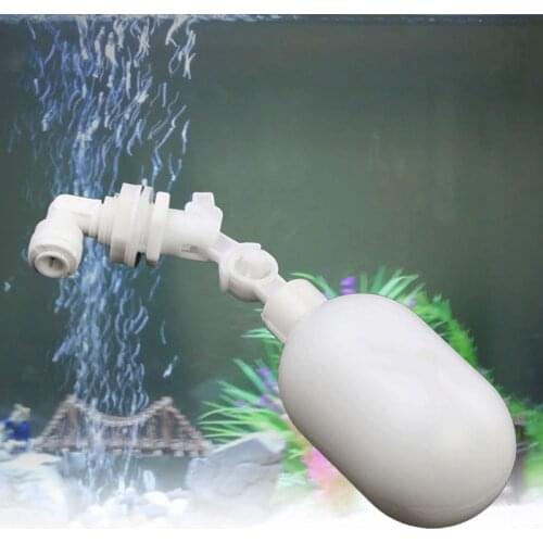 3Set/Pack Plastic Float Ball Valve 1/4" Adjustable Shut Off Automatic Feed Fill Fish Tank Water Filler Aquarium Reverse C42