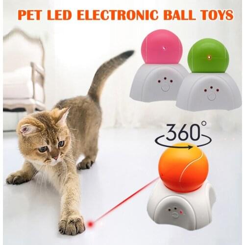 3 Modes Cats Toy Automatic Adjustable Funny Pet Toy LED Electronic Ball Toys Cats Toys AUG889