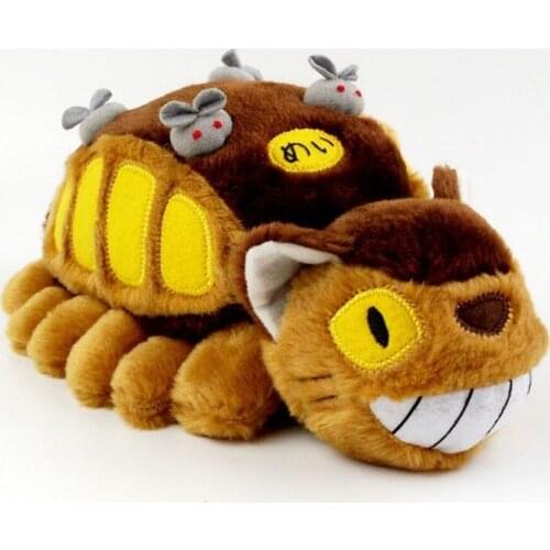 30cm Cute Cartoon Animation Bus cat Doll Soft Plush Animal Toys Stuffed Totoro Kawaii Gift Toys For Children