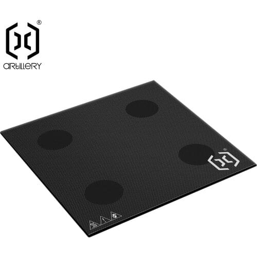 Artillery 3D Printer Glass Bed Platform Carbon Silicon Crystal Glass Print Bed Build Surface for Sidewinder X1/Genius 3D Printer