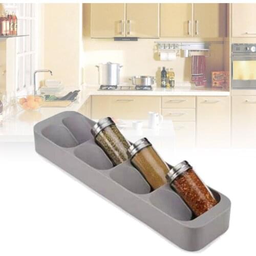 8 Grid Spice Storage Rack Kitchen Sauce Bottle Holder Cabinet Drawer Organizer for Spice