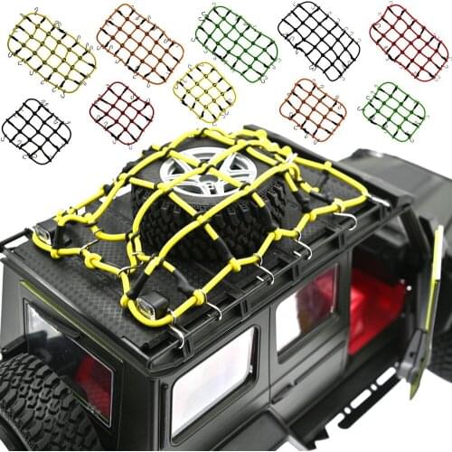 RC Car 1:10 Parts Accessories Elastic Luggage Net for Axial SCX10 90046 Traxxas TRX-4 Tamiya CC01 RC4WD D90 D110 Rock Crawler