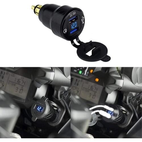 50% Hot Sales Car Charger Quick Charging Multifunctional Dual Ports QC3.0 Modified Car Phone Charger for BMW F800GS R1250GS R120