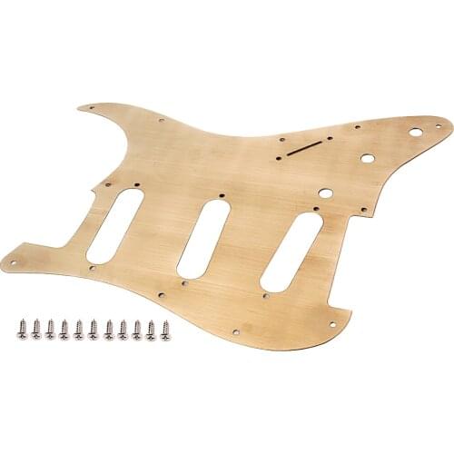 Bronze SSS Style Pickguard Pick Guard 11 Holes Scratch Plate for ST Guitar