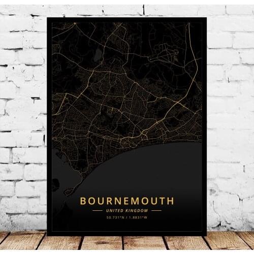 Bournemouth Chesterfield Cleethorpes Gainsborough Huddersfield Kings Lynn Merthyr Tydfil Middlesbrough Milton Keynes UK Poster