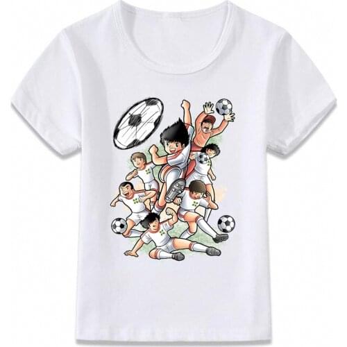 Kids Clothes T Shirt Captain Tsubasa Le Petit Footballer Anime Artwork Boys and Girls Toddler Shirts Tee oct103