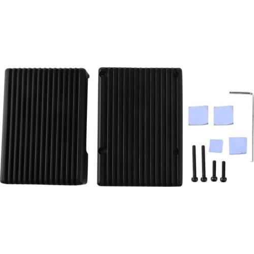 For Raspberry Pi 3 Model B Aluminum Alloy Case Cooling Shell Metal Enclosure Heat Dissipation, for Raspberry Pi 3B/3B