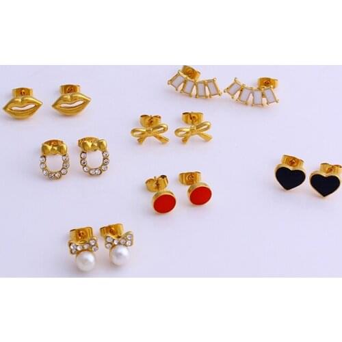 Серьги-гвоздики FS China At AliExpress