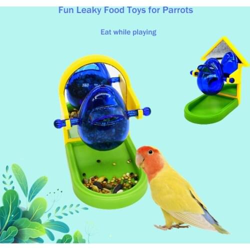 Parrot Educational Toys Fun Training Leaking Food Props Bird Feeding Supplies King Kong Foraging Food Pot Bird Toys