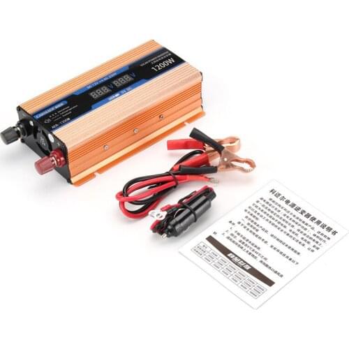 12V To 220V Inverter Intelligent LCD Dual Display Solar Power Inverter Peak 2200W 1200W 500W