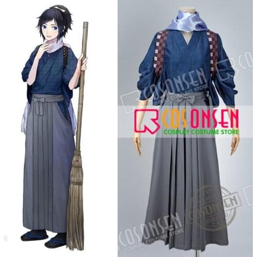 COSPLAYONSEN Hot Webgame Touken Ranbu Yamatonokami Yasusada Casual Clothing Cosplay Costume (Top + Pants + Strap + Scarf)