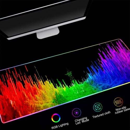 Mouse pad RGB Razer Gaming Accessories Computer Large 900x400 Mousepad Gamer Rubber Carpet With Backlit Play CS GO LOL carpet