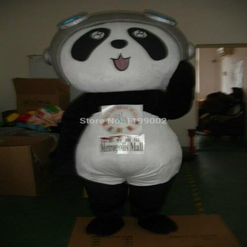 Halloween Fat Panda Mascot Costume Cosplay Party Clothing Carnival Adults Fursuit Cartoon Dress Outfits Carnival Xmas Ad Clothes