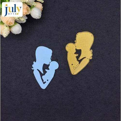 Julyarts Metal Mum and Baby Cutting Dies Cutting Scrapbooking Carbon Steel Material Craft Creative Stamps Paper