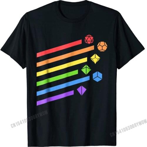 Minimalist Polyhedral Dice Set Colors D20 Collector T-Shirt Camisas Men Comfortable Tops Shirts New Young T Shirts Printed On