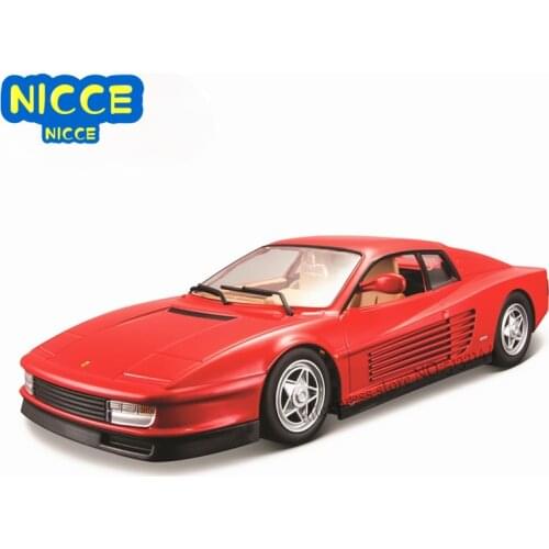 Bburago 1:24 Ferrari TESTAR collection manufacturer authorized simulation alloy car model crafts decoration collection toy tools