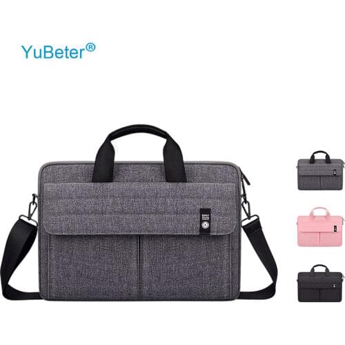 YuBeter Mens Laptop Bag 15 6 14 15.4 inch Computer Sleeve for MacBook Air Pro 13 Case Womens Notebook Briefcase Shoulder Bag