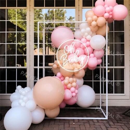 115pcs White Pink Balloons Set Arch Garland Kit Party Backdrop Decors Birthday Party Ballon Supplies Baby Shower Globos Kid Gift
