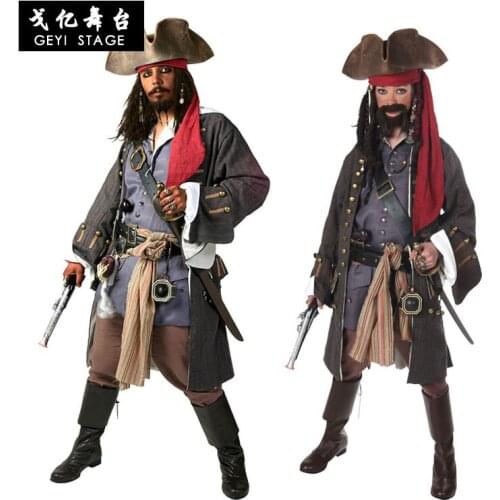 Pirates Cosplay Captain Wig Headband anime Hat Pirates Wig Headwear for Halloween Carnival Party