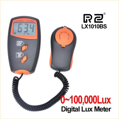 RZ Professional Digital Light meter 100000 Lux Meter LCD Display Detect Light Intensity Photometer with Bag