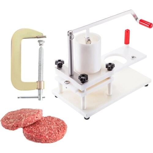 Manual Hamburger Press Burger Patty Maker Forming Machine PE Material Round Burger Meat Shaping Presser
