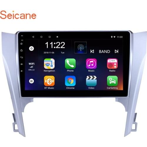 Seicane 10.1 inch Full Touchscreen for 2015 Toyota CAMRY Android 8.1 GPS Navigation System With Radio Rearview 4G WiFi Bluetooth