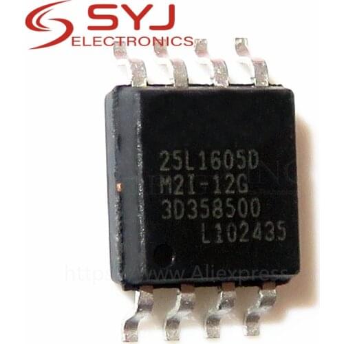 10pcs/lot MX25L1605DM2I-12G MX25L1605EM2I-12G 25L1605D 25L1605E SOP-8 In Stock