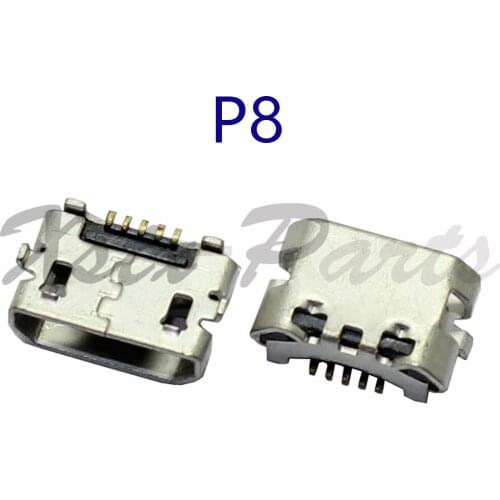 100PCS Charger mini Micro USB jack female Charging Port Dock Connector Socket For Huawei Ascend P8 / P8 Lite / P8 MAX