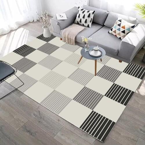 Nordic Style 3d Living Room Carpet Coffee Table Sofa Mat Bedroom Rug Modern Simple Home Area Full Large Shops Cushion Of Bedside