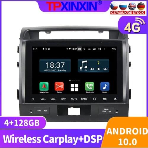 For Toyota Land Cruiser 2008-2012 Car Radio Accessories Multimedia Video Recorder Player Navigation GPS Android 10 Auto 2din DVD