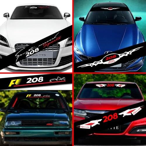 Car Sticker For Peugeot 208 Front Rear Windshield Prevent Sunlight Reflection Stickers Decals Styling Parts Accessories
