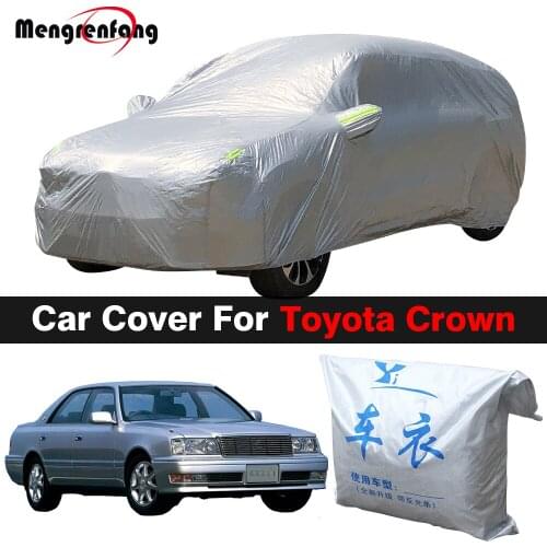 Full Car Cover For Toyota Crown Outdoor Anti-UV Sun Shade Rain Snow Ice Dust Protection Auto Cover