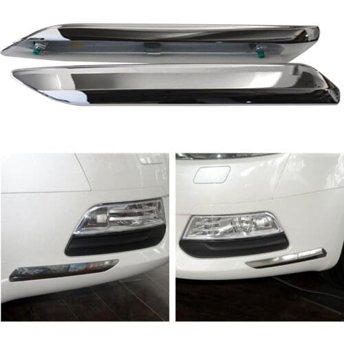 Car Front Bumper Chrome Strip for Citroen C5 for Peugeot 2008 2009 2010 2011 2012 2013 2014 2015 Silver Trim Decoration Cover