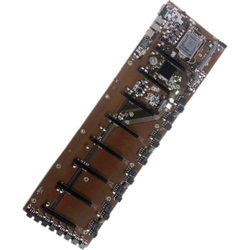 B85 Direct Insertion 8 Card Slot BTC Solid State Capacitor HM65 HM75 Multi Card Motherboard Support 1660 2070 3090 Rx580