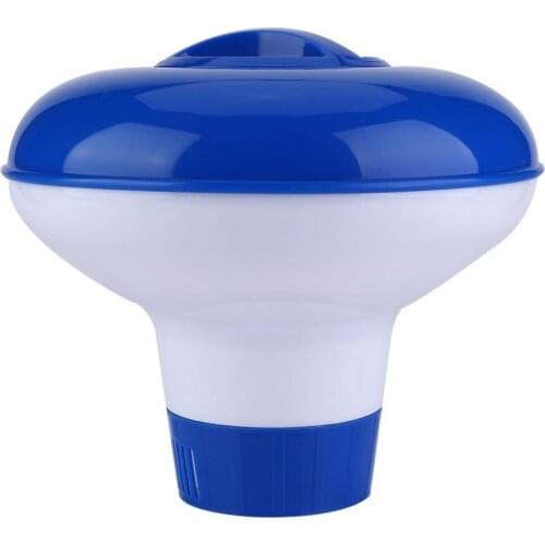 Pool Chemical Dispenser Offers Floating Chlorine for Indoor & Outdoor Swimming Pool Spa Chlorine Bromine Chemical Tablet