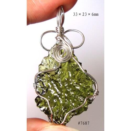 Free Shipping Natural Moldavite Czech Meteorites Free Form Pendants Women Jewelry Accessories Weddings Parties Birthday Gift