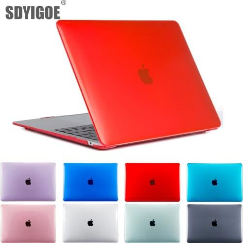 Laptop Cases For MacBook Retina pro13 15 inch A1932 A1502 A2179 A1708 A1989 for apple Notebook case Hard shell Transparent Cases