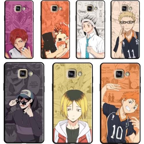 Hinata Tendou Kenma Haikyuu Phone Case For Samsung Galaxy J7 J5 J3 2017 A3 A5 J1 2016 J6 J4 Plus A6 A8 A7 A9 J8 2018