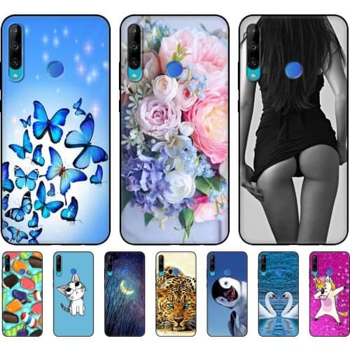 For HONOR 9C Case 6.39" Soft Silicon Tpu Phone Cover On Huawei Honor 9C 9 C AKA-L29 Back Bag Coque Bumper black tpu case
