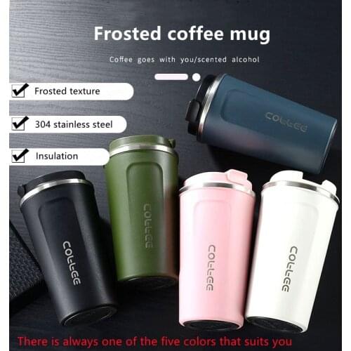 Insulation Cup 304 Stainless Steel Coffee Cup Vacuum Office Cup Creative Outdoor Leisure Car Cup