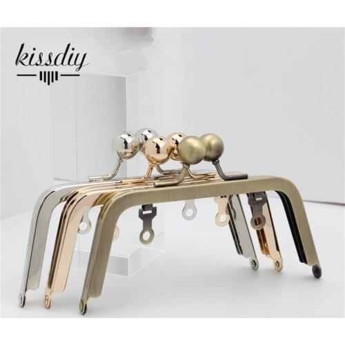 KISSDIY 5PCS 14CM No Hole Women DIY Bag Making Purse Frame Metal kiss clip Clasp Accessory