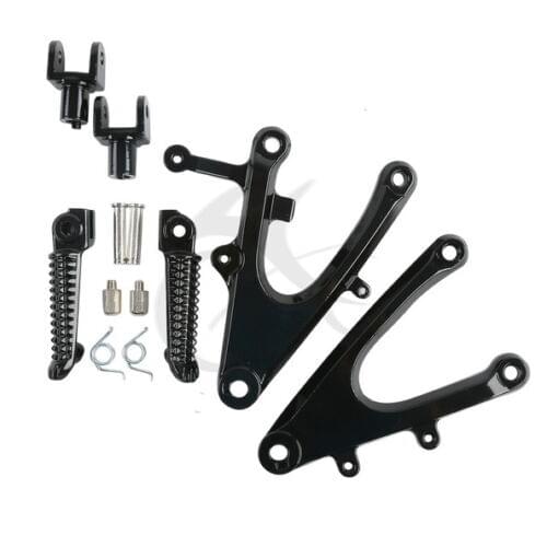 Motorcycle Front Rider Footrest Foot Pegs Bracket Set For YAMAHA YZF R1 2004-2006 2005