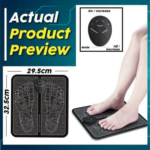 Feet Massager Heating Foot Acupoint Massage Vibration Massager Relieve Pain Muscle Stimulatior For Health