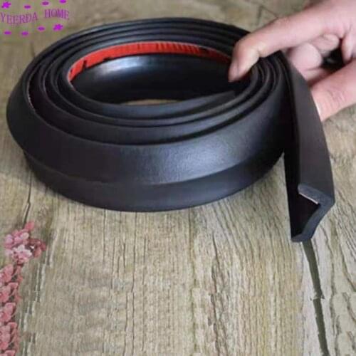 Multipurpose Edge Garage Door Seal Strip Home Bottom Trim Portable Rubber Dustproof Replacement Adhesive Full Wrap Bottom