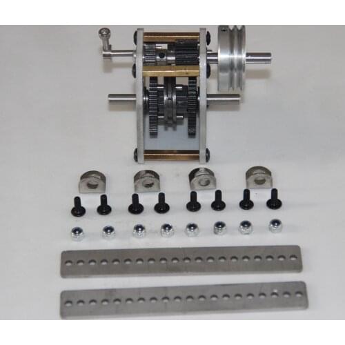 1:10 Model Car Engine Gearbox with Pulley Rack and Screw Glue for Toyan FS-S100 FS-S100G FS-S100(W)FS-S100G(W)