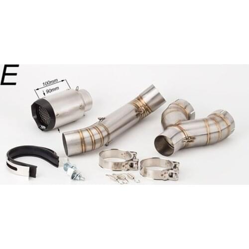 Motorcycle Modified Stainless Steel Exhaust Pipe Back Pressure Drum S1000RR Mid Section 2010-2014 Modified S1000R