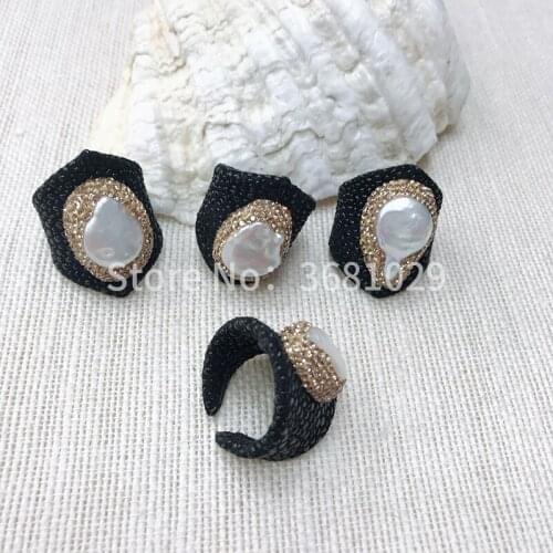 Fashionable individual leather ring high-end fashion classic atmosphere jewelry jewelry