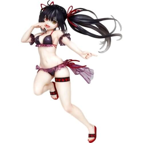 Judai Original Taito Coreful Figure Anime Date A Live Tokisaki Kurumi Swimsuit Ver Date A Bullet PVC Action Figure Model Toys