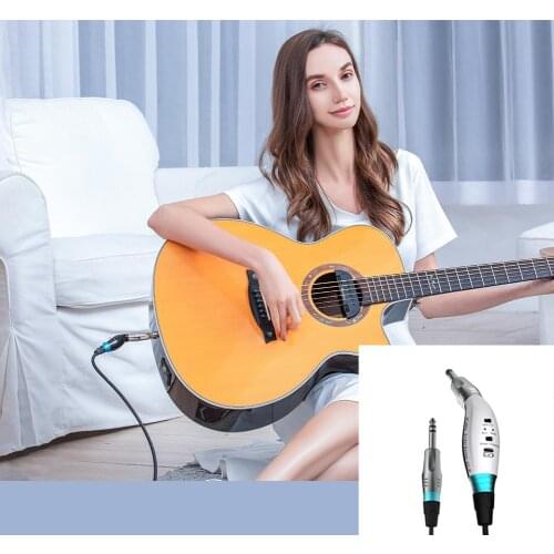 Professional Audio Convert Cables A1-S Guitar Connection Cable 3M With Pre-Level Effect Shielding Noise Reduction