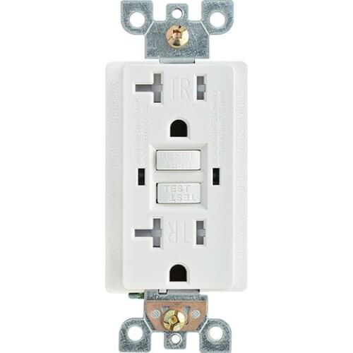 CUL Certification US Standard Gfci 20A GFCI Electrical Outlet Receptacle 20 Amp White TR W/ LED Wall Socket Leakage Protection